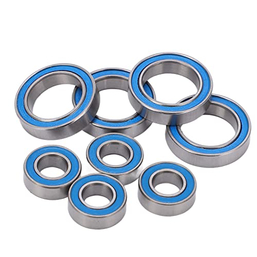 Stainless Steel RC Bearings, High Precision, Durable Model Car Bearings, 8Pcs Set, Compatible with Multiple Brands, For Model Car Enthusiasts, DIY Projects, and RC Toy Repairs