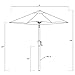 FLAME&SHADE 9ft Patio Umbrella Outdoor - Table Umbrella with Push Button Tilt and Crank, UV Protection, 6 Sturdy Ribs, Market Umbrella for Garden, Deck, Backyard, Lawn, Pool and Beach(Red)