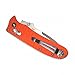Ganzo G704-OR Orange Folding Knife Camping Knife Hunting Knife EDC Pocket G10 Handle.