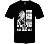 Not Dead Yet Super Saiyan Dragon Ball Z Manga Anime T Shirt M Black