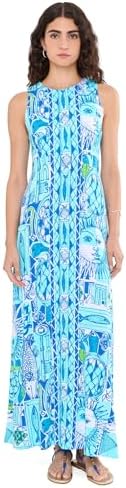 lilly pulitzer viv maxi dress Womens Dresses Lilly Pulitzer Wisteria Elbow Sleeve V-Neck Maxi Dress in Low Tide Navy BOUQUET ALL Day, Size 4