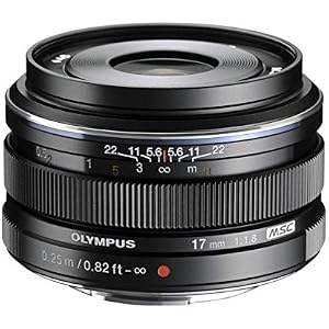 Olympus M. Zuiko 17mm F1.8 Interchangeable Lens for Olympus/Panasonic Micro Cameras (Black)