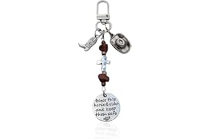 Lusebiy Horse Saddle And Bridle Charm Clip, Bless This Horse Rider Keep Safe Bridle, Saddle Riding Charms Hanging Gifts