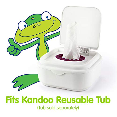 Kandoo Flushable Wipes for Baby and Kids by Kandoo, Unscented for