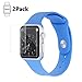 Atill Apple Watch 38mm Screen Protector (Series 1, Series 2, Series 3), Tempered Glass Screen Protector [Anti-Scratch] [Bubble-Free] for Apple iWatch [2 Pack, Clear]