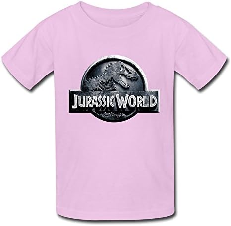 JRZJ Kid's Funny Jurassic World 3D T-shirts Size S Pink