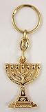 Menorah Star of David and Fish Key chain Jewish