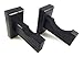 Horizontal Baseball Bat Holder Wall Mount Display Rack case Handmade in USA Solid Oak w/Black Felt (Black)