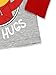 Daniel Tiger Toddler Boys Girls Long Sleeve Tee (3T, Red/Grey)