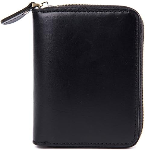 Cossils Men's Metal Zipper (Zip-around) Leather Wallet