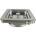 1pc Square Garbage Disposer Basket Stainless Steel Adapter Sink Disposal Stopper Rust
