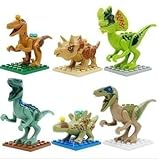 Lego Compatible Jurassic World Dinosaur Toy 6PCS/set Building Blocks Cartoon Movie Jurrassic Park 4 Dinosaur Bricks Toy (Without Original Box)
