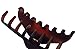 Parcelona French Skinny Boss Medium Dark Brown Shell Matte Finish Covered Spring Jaw Hair Claw Clip Clutcher Clamp - 3.5 Inches