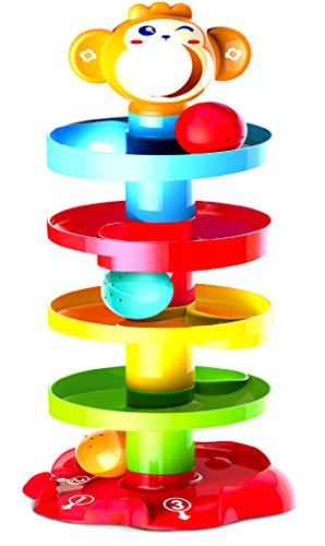 Activity Roll n Swirl Ball Ramp Educational Puzzle Bell Stacker Baby Toddlers Infant Kids Toys
