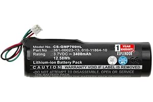 XSPLENDOR XSP 3400mAh Replacement Battery for Garmin Pro 550 Handheld Pro 70 Dog Transmitter Pro 70 Handheld Pro Handheld Tri-Tronics Pro 550 Dog Training Collar Tri-Tronics Pro Parts Battery Batteries