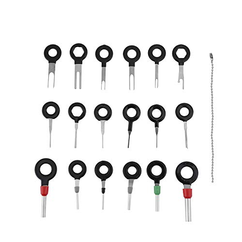NCElec 18pcs Auto Terminals Removal Key Tool Set,Car Electrical Wiring Crimp Connector Extractor Puller Release Pin Kit - Thumbnail 7