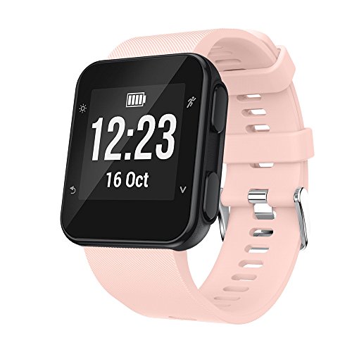 For Garmin Forerunner 35,Replacement Wrist strap Silicagel Soft Band Strap (Pink)