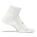 Feetures Unisex High Performance Cushion Quarter Sock (Medium, White)