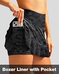 Soothfeel Women's Swim Skirt with Pocket High