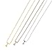 Me Plus Petite Initial Letter Alphabet Pendant Charm Gold Dipped Necklace Gold Silver Rosegold (23 Letters)