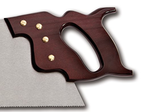 Lynx 26-Inch Hand Saw Filed for Cross Cutting (8 TPI) with Taper Ground Blade and Stained Beech Handle