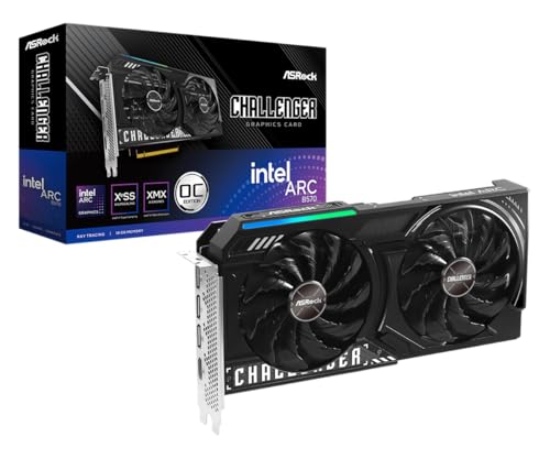 ASRock Intel Arc B570 Challenger 10GB OC GDDR6 Graphics Card, 2600 MHz