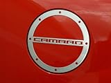 American Car Craft Chevrolet Camaro 2010-2014 Brushed CamaroChrome Gas Cap Fuel Door Surround Cover