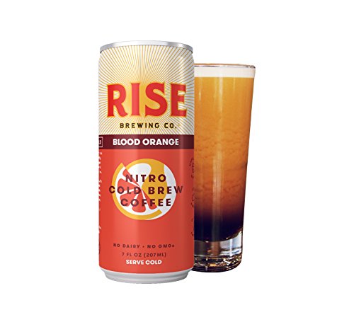 RISE Brewing Co. | Blood Orange Nitro Cold Brew Coffee (12 7 fl. oz. Cans) - Gluten & Dairy Free | Organic, Non-GMO, Vegan Ingredients | Clean Energy, Low Acidity & Slightly Sweet | 45 Calories - Thumbnail 6