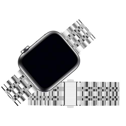 Fullmosa Watch Strap Compatible with Apple Watch Strap 38mm 40mm 41mm 42mm 44mm 45mm, Stainless Steel Metal Replacement Watch Strap for iWatch Series 7 6 SE 5 4 3 2 1