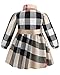 ZANDZ Little Girls Cotton Sleeveless Button Pocket Plaid Casual Summer Dress(A-Beige,2T-3T)