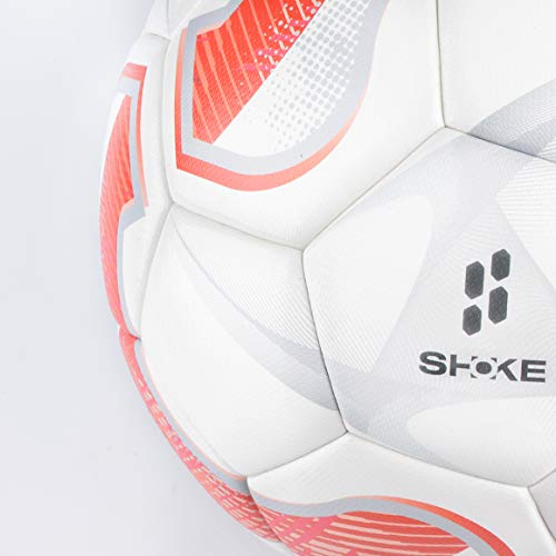 SHOKE Soccer Ball Size 5 FIFA Level Performance Ball, Thermal-Bonding Hold Air Water-Resistant, Rebound Height 51.18'' -53.15'', Can Customized