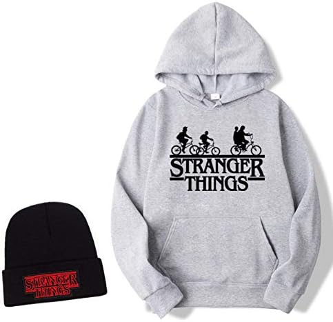 Stranger Things Fleece W/Beanie Men Women Stranger Things Beanie hat