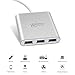 USB C Hub, WEme Aluminum USB 3.0 Hub with Type C Adapter, Compatible with Thunderbolt 3 and Micro USB Charging Power Port