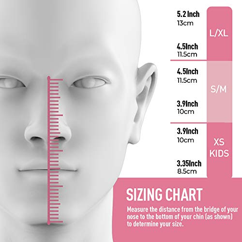 G2RISE SN01 Full Face Snorkel Mask with Detachable Mount and Snorkeling Tube, Anti-Fog & Easybreath Design for Kids Girls (Pink, XS)
