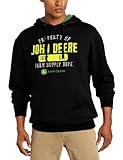 John Deere Men's Property Off Logo Core Hood Pull Over Fleece