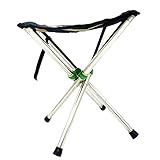 Folding Travel Stool Lightweight for Camping, Fishing, Hiking, Sports... (11.5
