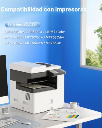 Skydo 069H Toner Cartridge, with Chip, Compatible with Canon Toner 069 H 069 Compatible with Canon i-SENSYS LBP673Cdw LBP674Cdw LBP674Cx MF750C MF751Cdw MF753Cdw MF752Cdw MF756Cx Printer (Pack of 4)
