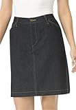 Women's Plus Size 100 Cotton Denim Skort