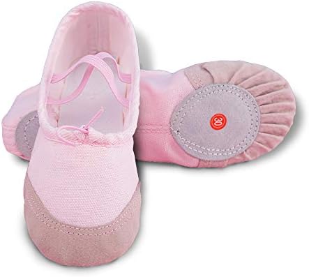Girls Ballet Slippers Canvas Flats Dance Shoes(Toddler/Little Kid/Big Kid/Women)