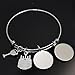 LParkin 60th Birthday Gifts for Women Sister Gifts for Her Stainless Steel Expandable Bangle