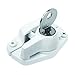 Prime-Line F 2646 Keyed Child-Proof Sash Lock, 2 In. Hole Centers, Diecast Zinc, Painted White, (Single Pack)