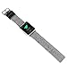 Kobwa 38MM/42MM Watch Band for Apple Watch, Fashion Genuine Leather Watch Band Denim Fabric Replacement Watchband Watch Strap For Iwatch Series 1 Series 2