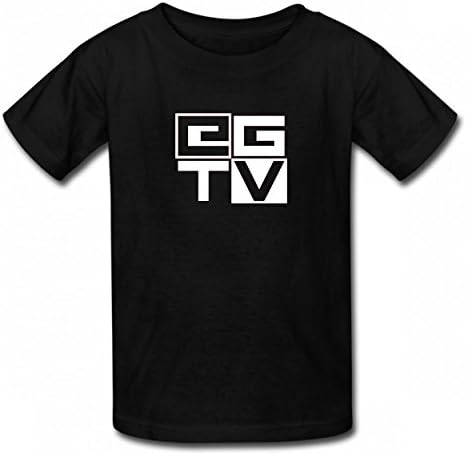 XCNCSL EthanGamerTV Logo Tshirt Printed Cotton T-Shirts Tops Logo Best Quality Kid Tee Black