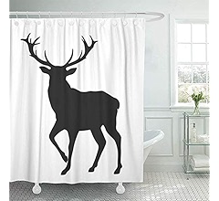 Amazon Com Abaysto Black Celtic Viking Magical Runic Compass Vegvisir In The Circle Of Norse Runes Bathroom Decor Shower Curtain Sets With Hooks Polyester Fabric Great Gift Home Kitchen