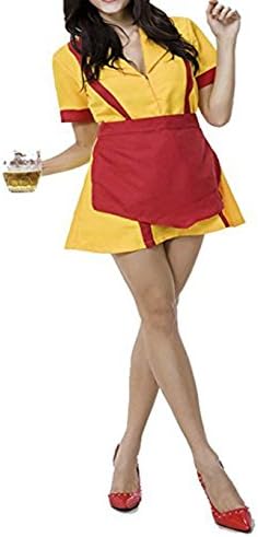 Mufeng Women Waitress Uniform Halloween Cosplay Fancy Dress Party Costume (XX-Large)