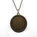 Antique Bronze Finish With Cable Chain Sunflower Vintage Style Pendant Necklace Personalized Necklace