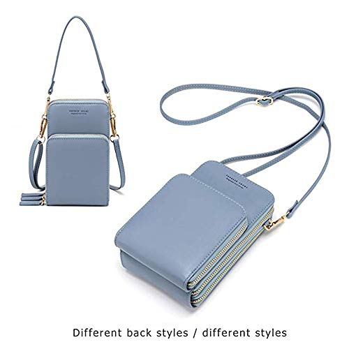 image for Valentoria Womens Small Leather Crossbody Phone Purse Shoulder Bag Tra