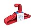 Set of 10 Children Plastic Hanger Red Tubular Kids Hangers 11.5