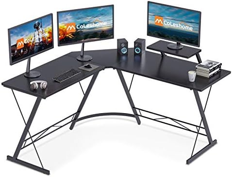 gaming computer in desk