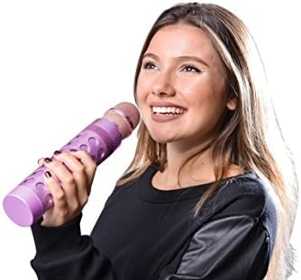 Karaoke Wireless Bluetooth Microphone With Speakers For Smartphons For Kids Adult And Karaoke Lover (Pink)